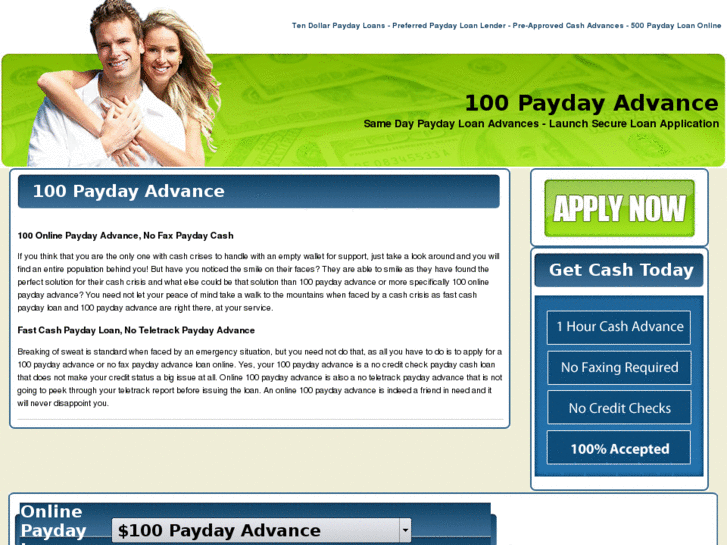 www.100paydayadvance.com