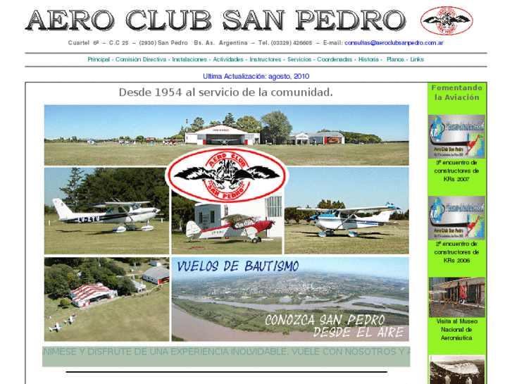 www.aeroclubsanpedro.com.ar