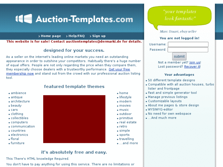 www.auction-templates.com