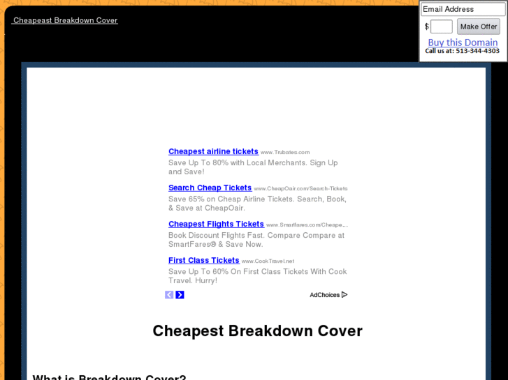 www.cheapestbreakdowncover.com