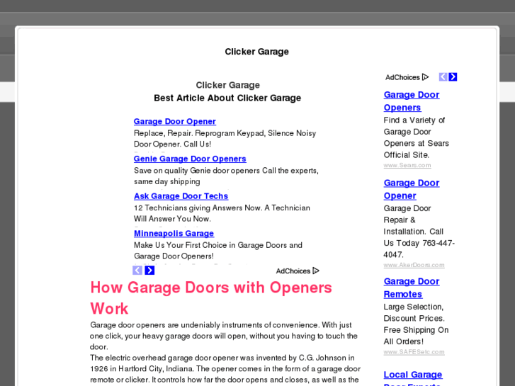 www.clickergarage.net