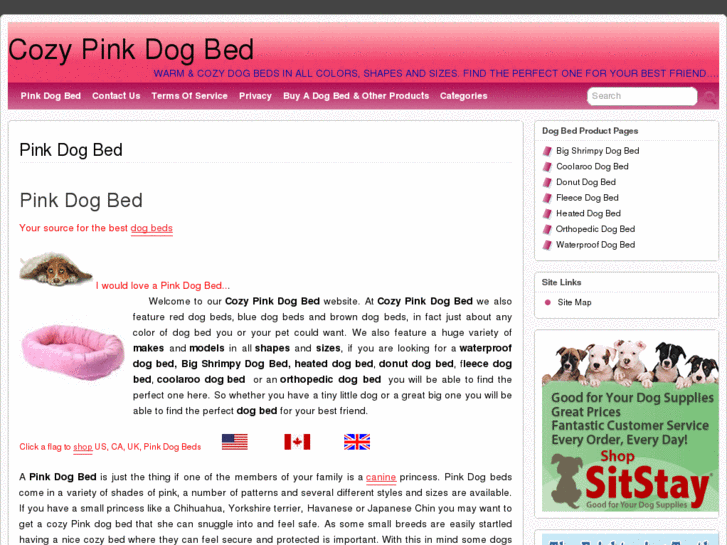 www.cozypinkdogbed.com