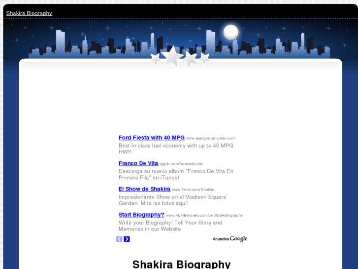 www.shakirabiography.com