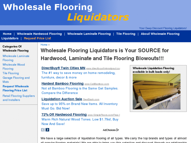 www.wholesaleflooringliquidators.com