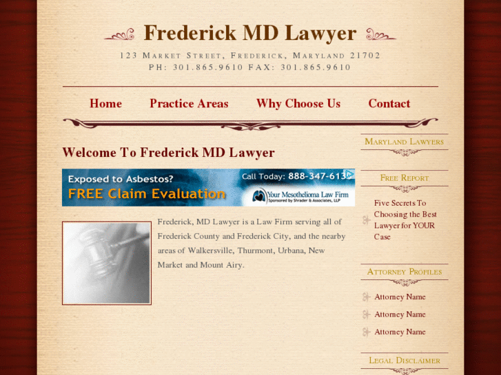 www.frederickmdlawyer.com