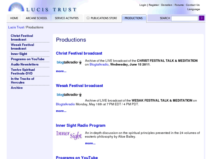 www.lucistrust.net
