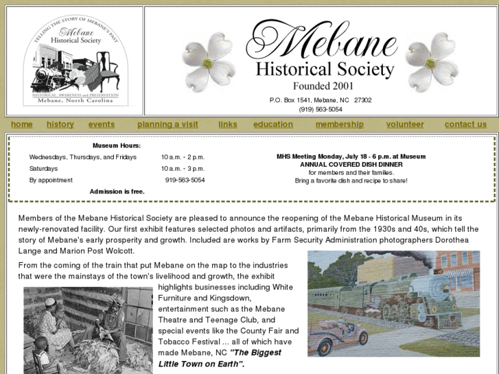 www.mebanehistoricalsociety.com