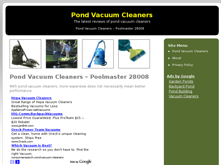 www.pondvacuumcleaners.net