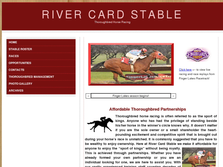 www.rivercardstable.com