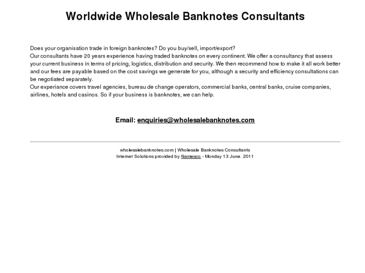 www.wholesalebanknotes.com