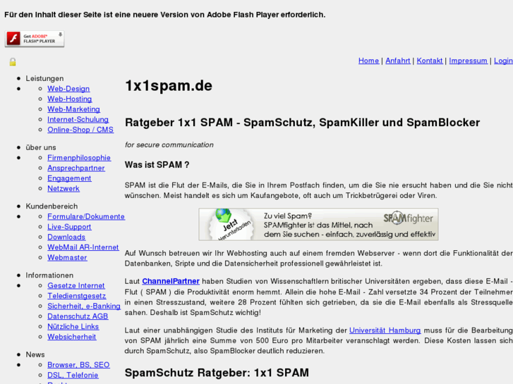 www.1x1spam.de