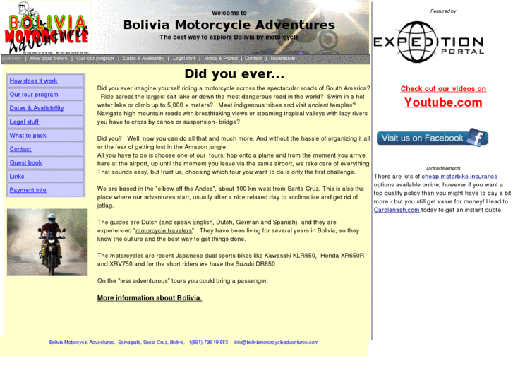 www.boliviamotorcycleadventures.com