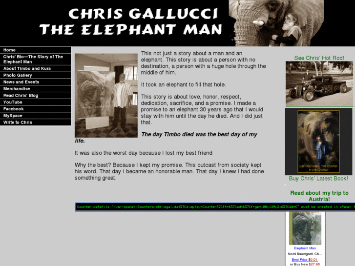 www.chrisgalluccitheelephantman.com