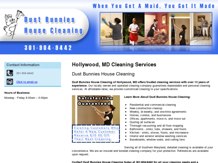 www.dustbunnieshousecleaning.net