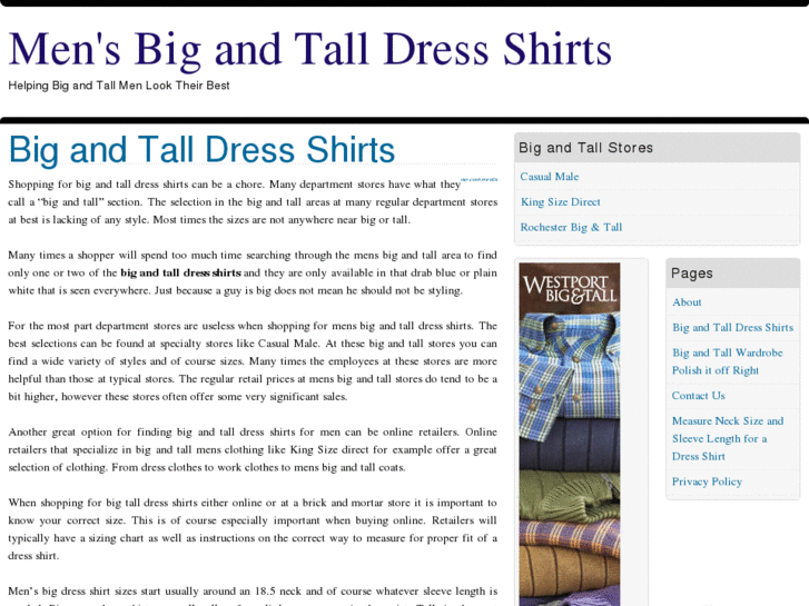 www.mensbigandtalldressshirts.com