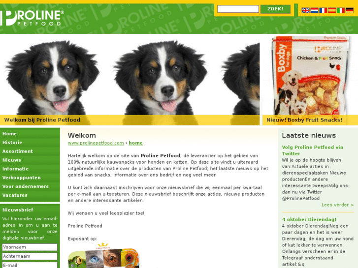 www.prolinepetfood.com