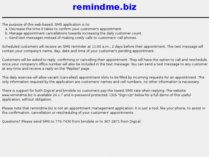 www.remindme.biz