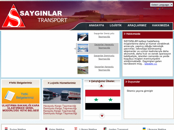 www.sayginlartransport.com.tr