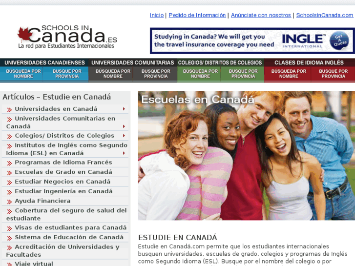 www.schoolsincanada.es