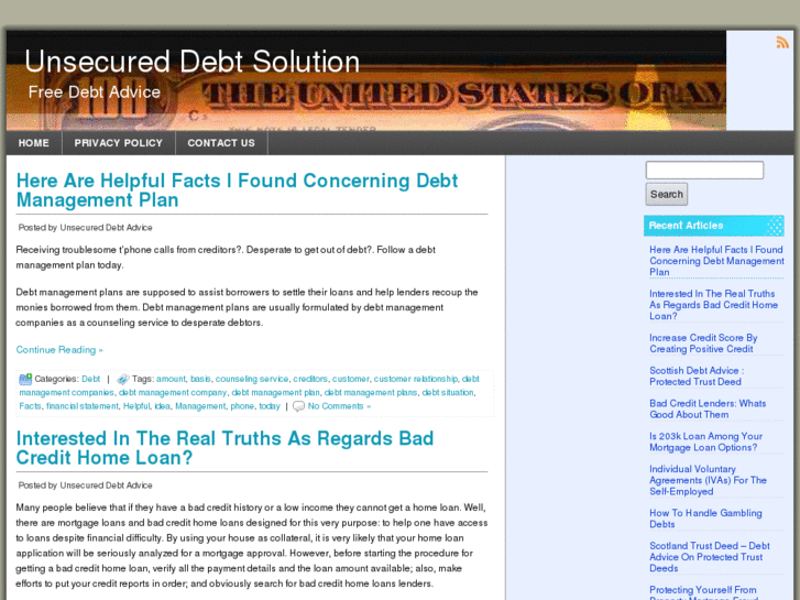 www.unsecureddebtsolution.com