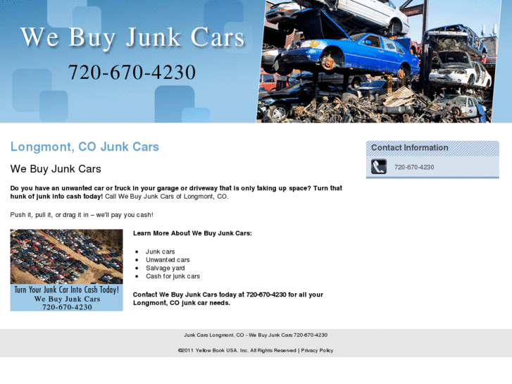 www.webuyjunkcarslongmont.com