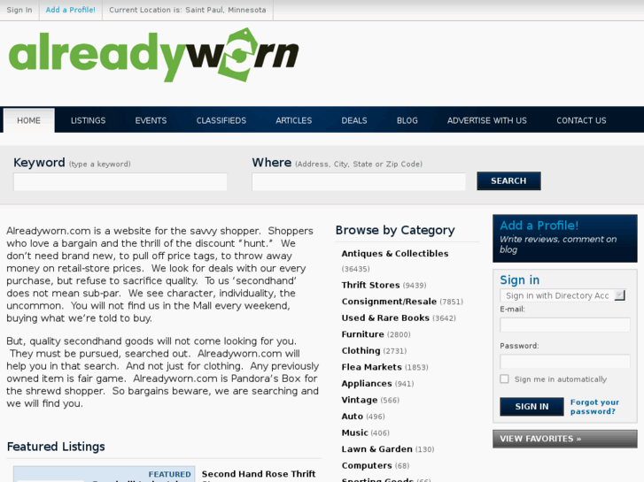 www.alreadyworn.com