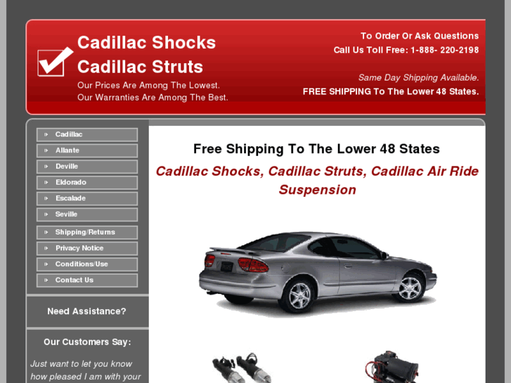 www.cadillacshocksandstruts.com