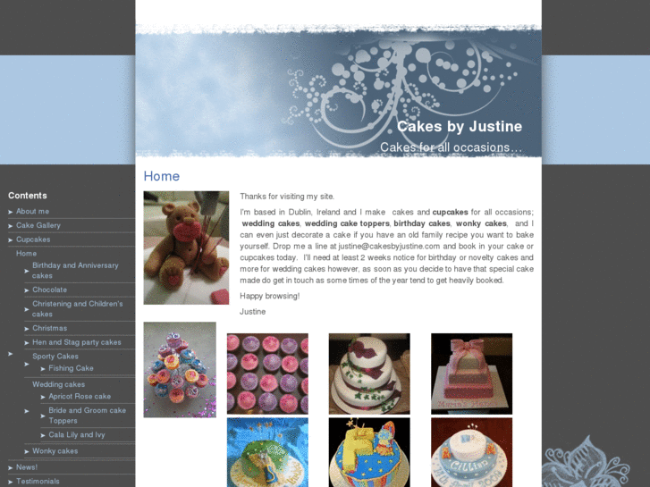 www.cakesbyjustine.com