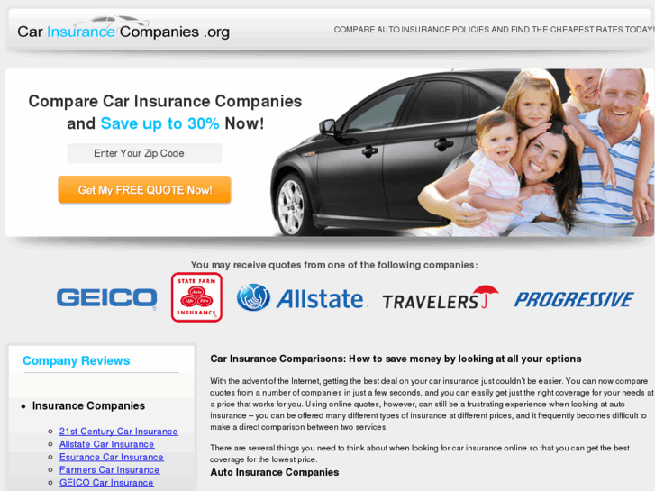 www.carinsurancecompanies.org