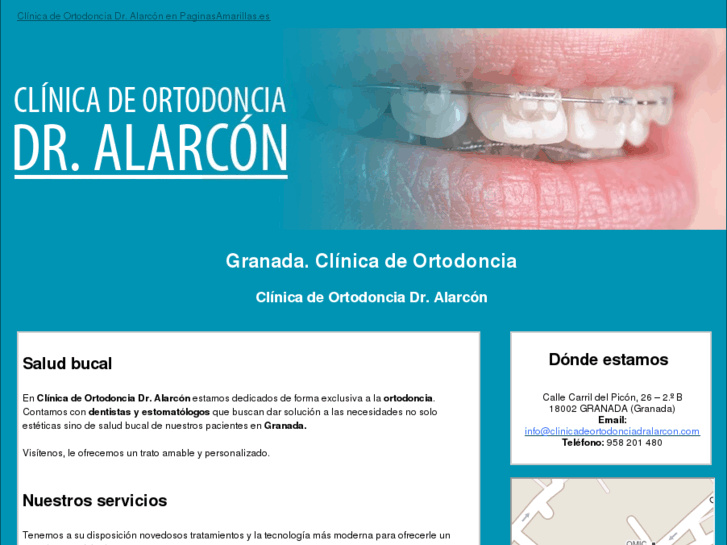 www.clinicadeortodonciadralarcon.com