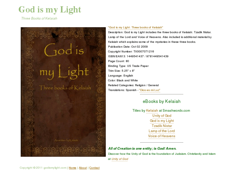 www.godismylight.com