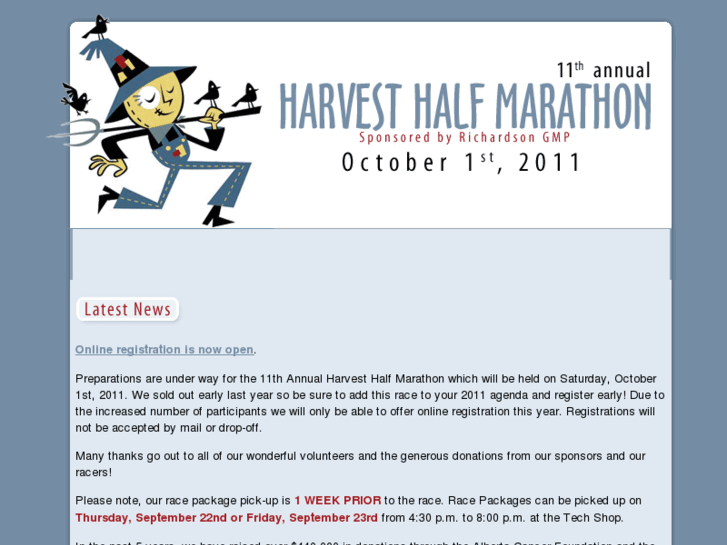 www.harvesthalfmarathon.com