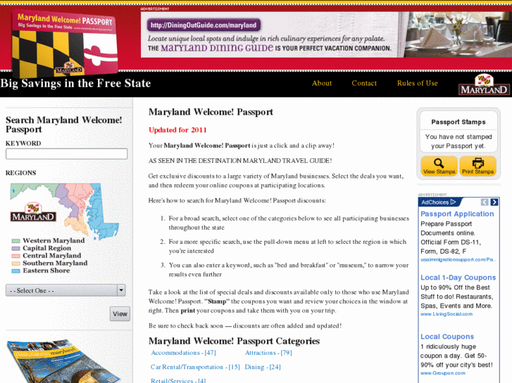 www.marylandwelcomepassport.com