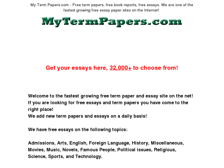 www.mytermpapers.com