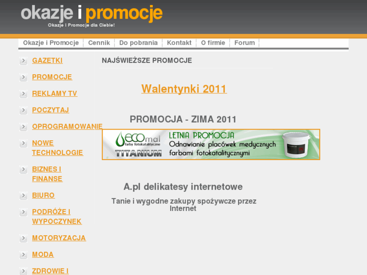 www.okazjeipromocje.pl