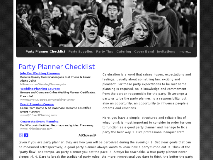www.partyplannerchecklist.com