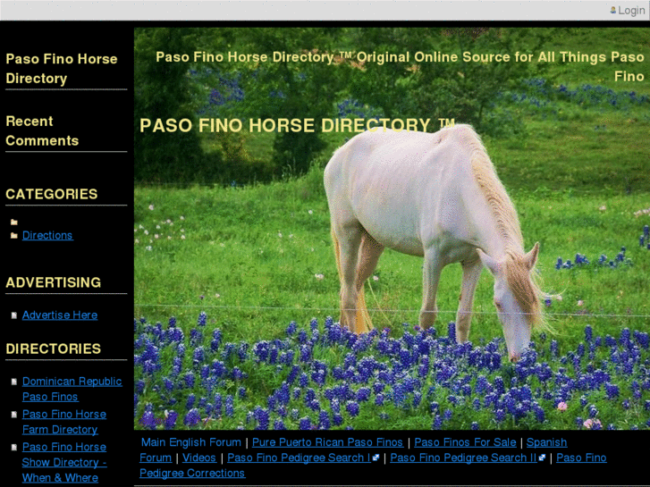 www.pasofinohorsedirectory.com