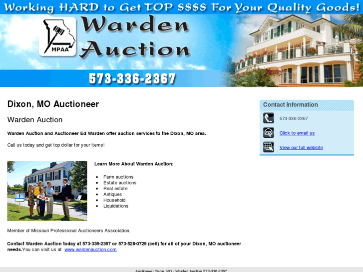 www.wardenauctionservice.com