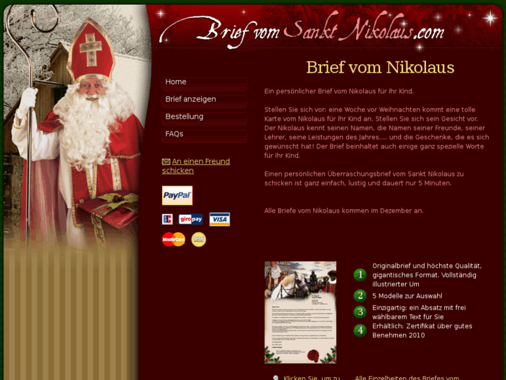 www.briefvomsanktnikolaus.com