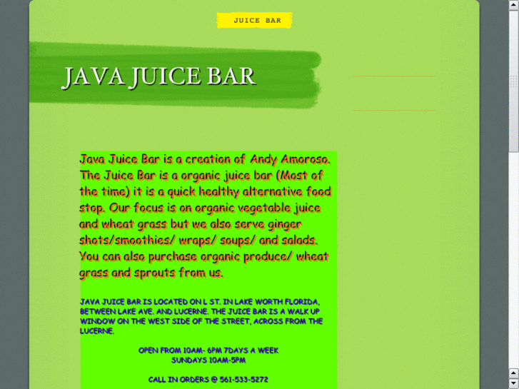 www.javajuicebar.com