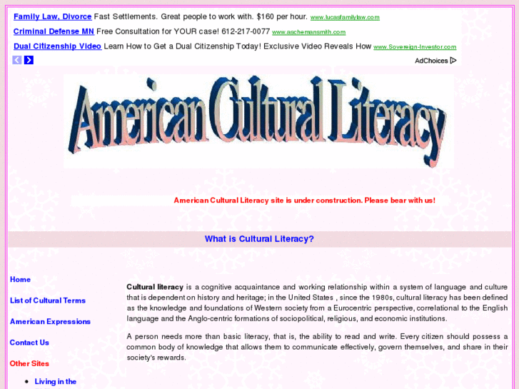 www.americanculturalliteracy.com