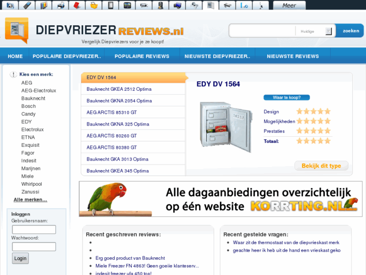 www.diepvriezerreviews.nl