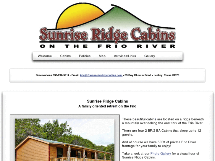 www.friosunriseridgecabins.com