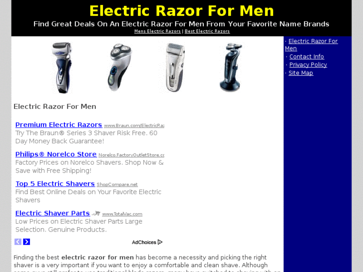 www.electricrazorformen.net