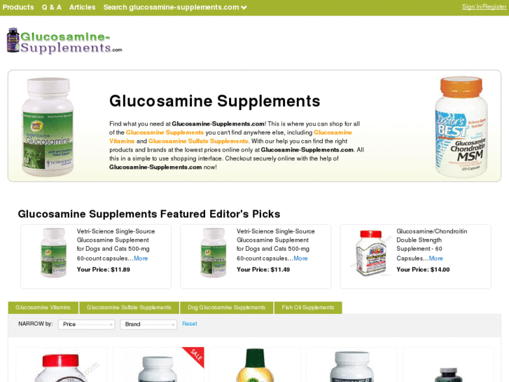 www.glucosamine-supplements.com