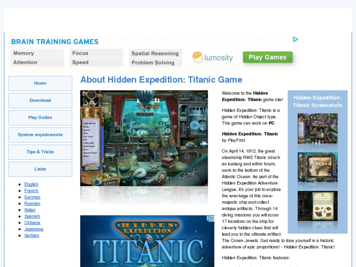 www.hiddenexpeditiontitaniconlinegame.com