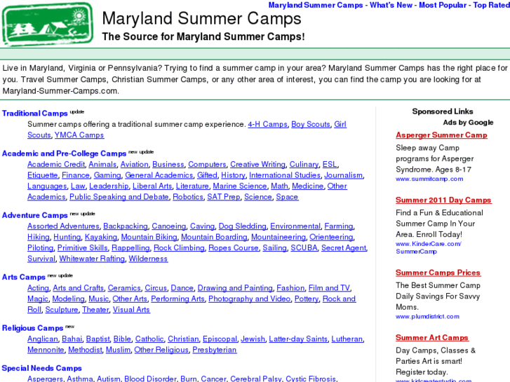 www.maryland-summer-camps.com