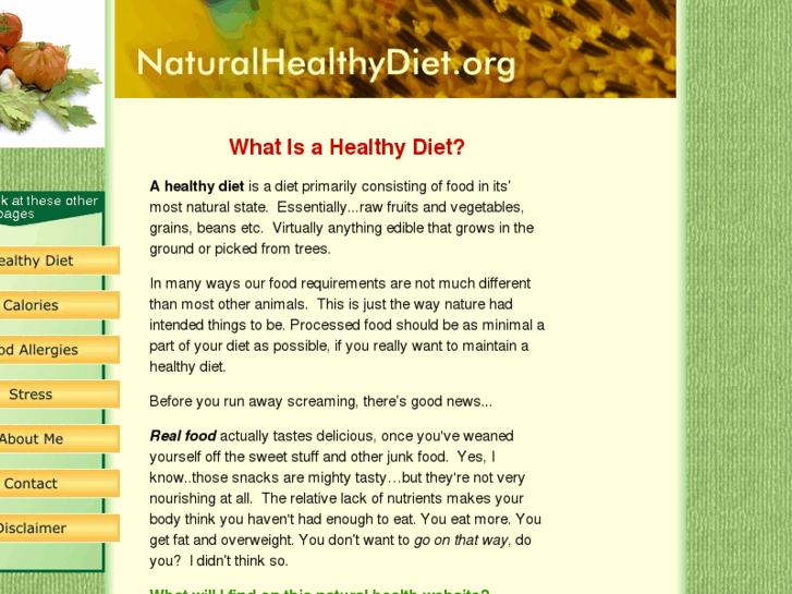 www.naturalhealthydiet.org