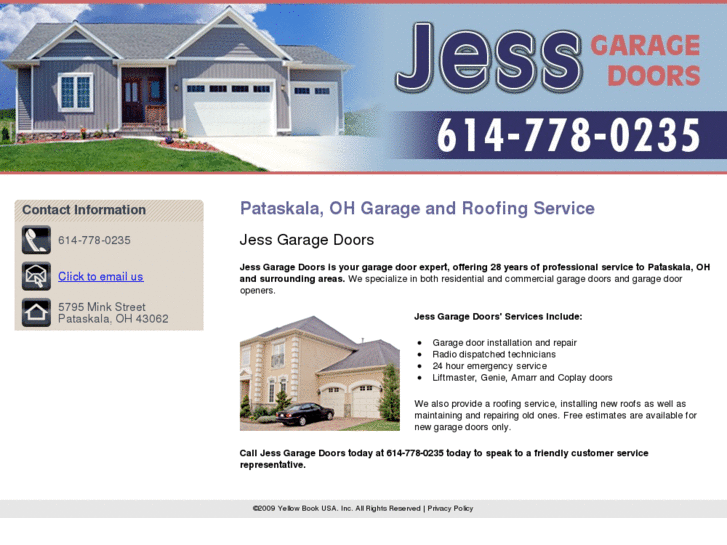 www.jessgaragedoorandroofing.com