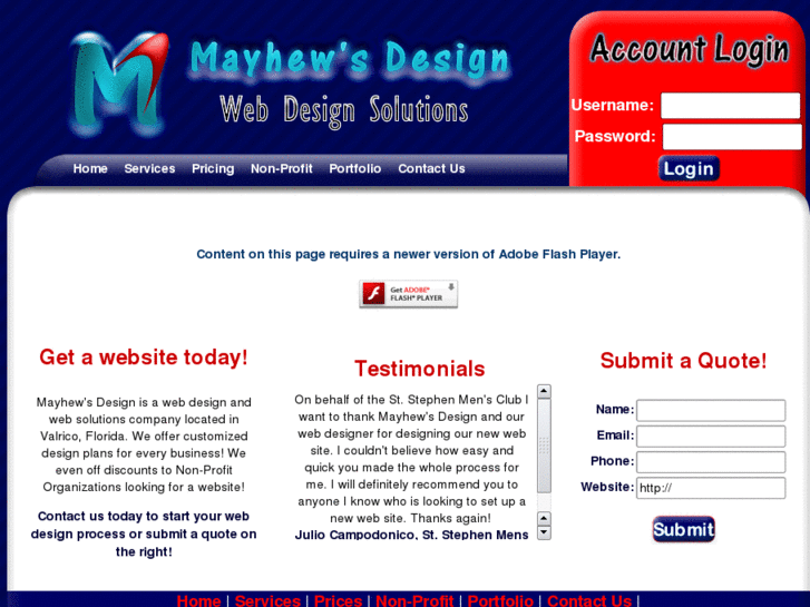 www.mayhewswebdesign.com